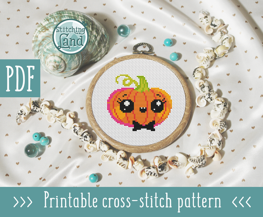 Pumpkin Cross Stitch Pattern