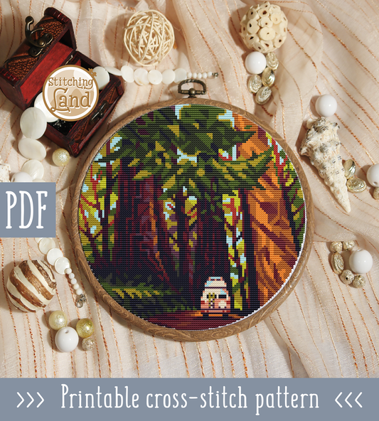 Redwood Cross Stitch Pattern