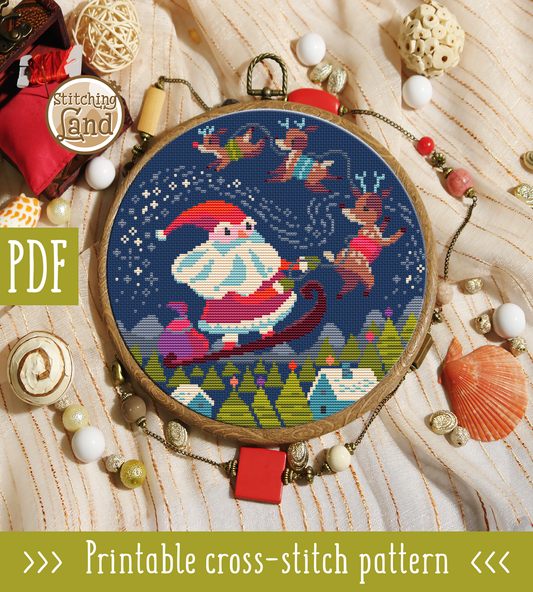 Santa Cross Stitch Pattern