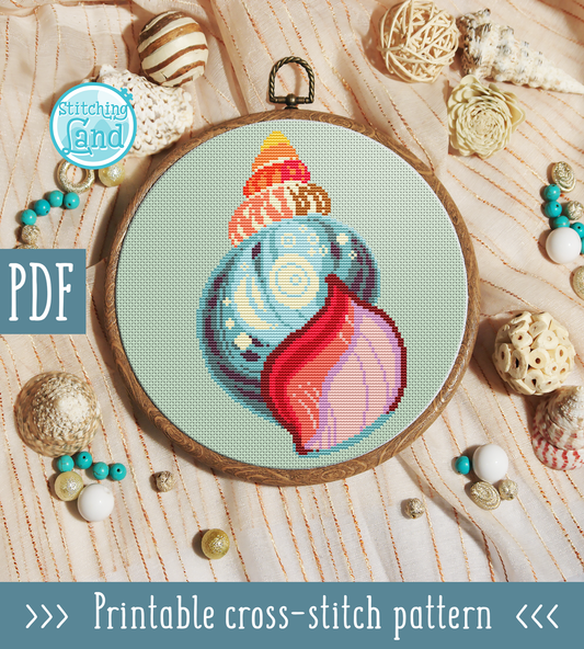 Shell Cross Stitch Pattern