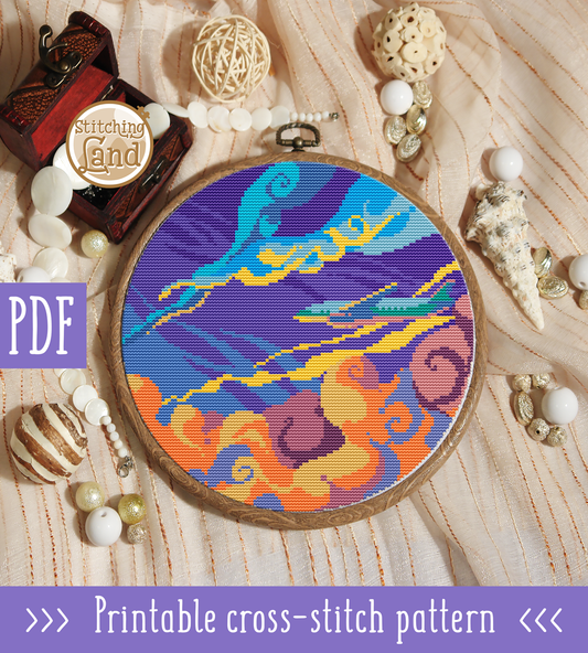 Sky Cross Stitch Pattern