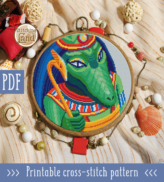 Sobek Cross Stitch Pattern