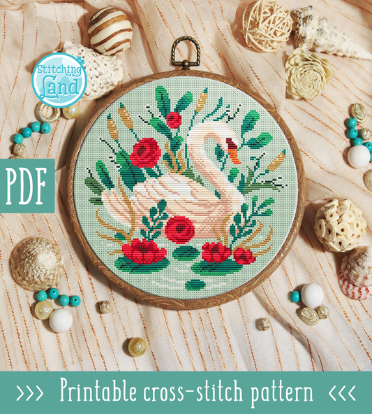 Swan Cross Stitch Pattern