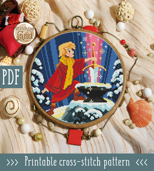 King Arthur Cross Stitch Pattern
