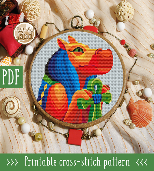 Taweret Cross Stitch Pattern