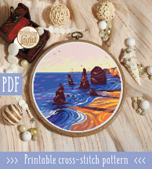 The Twelve Apostles Cross Stitch Pattern