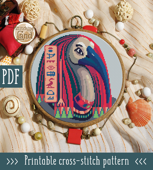 Thoth Cross Stitch Pattern