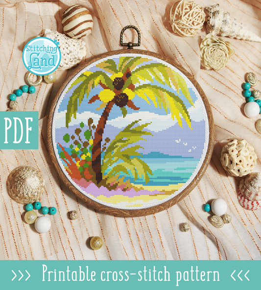 Tropic Cross Stitch Pattern