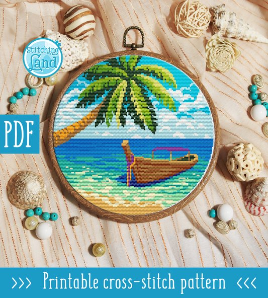 Tropics II Cross Stitch Pattern