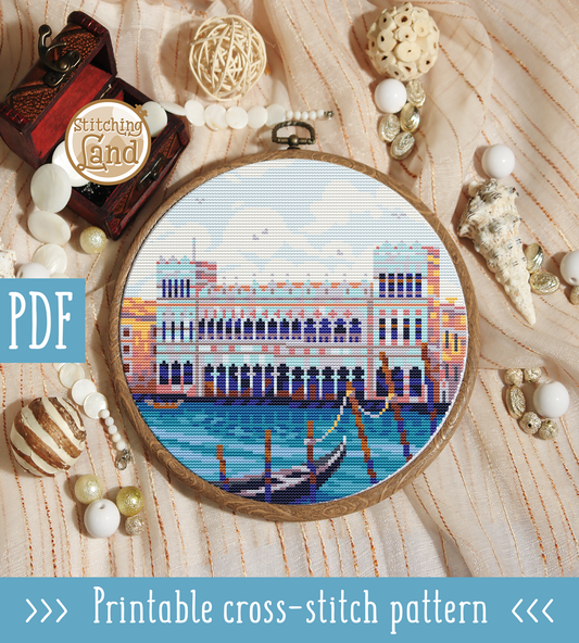 Venetian Museum Cross Stitch Pattern