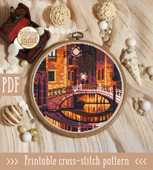 Venice Cross Stitch Pattern