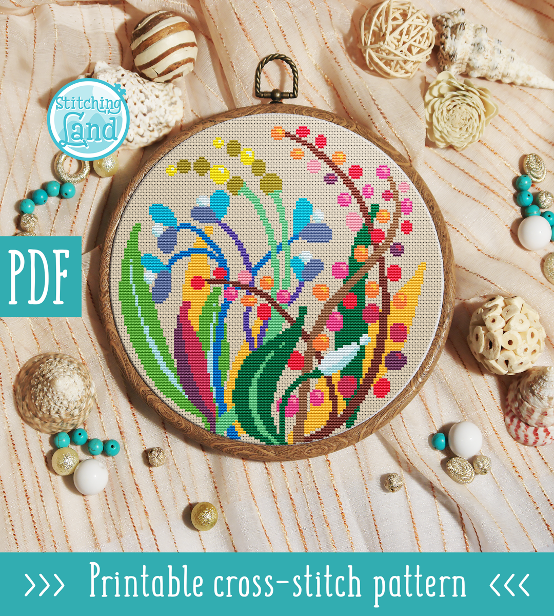 Wild Berries Cross Stitch Pattern