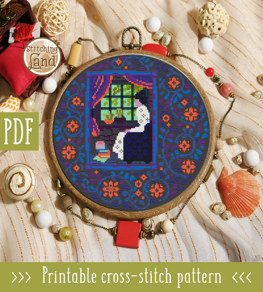 Window Cross Stitch Pattern
