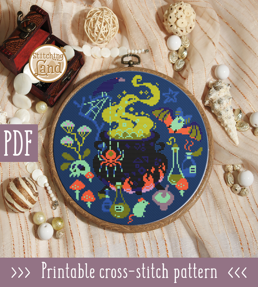 Witchcraft Cross Stitch Pattern