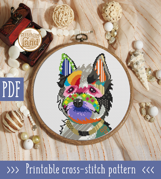 Yorkshire Terrier Cross Stitch Pattern