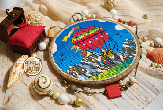 Air Balloon Cross Stitch Pattern