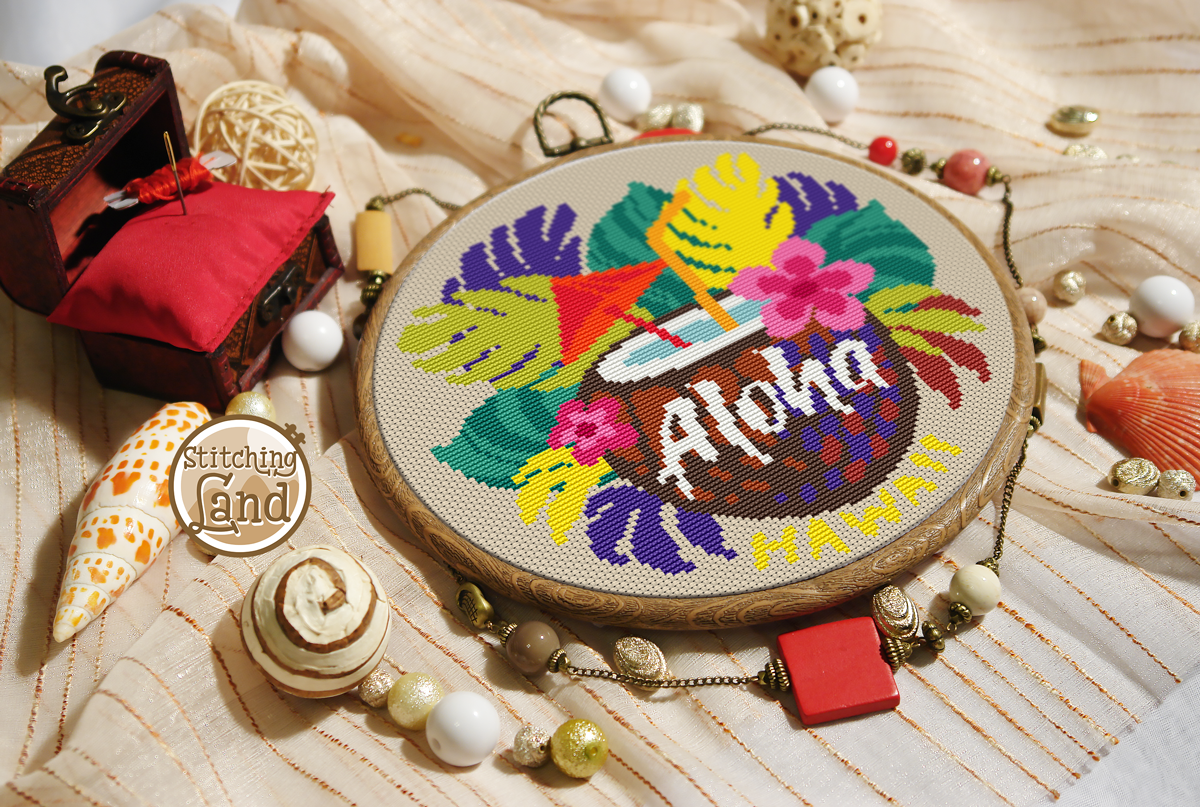 Aloha Cross Stitch Pattern