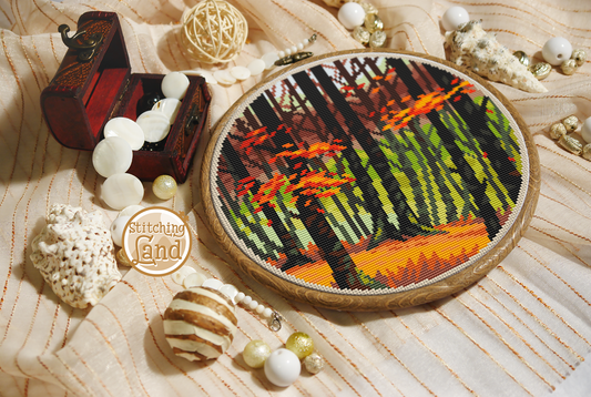 Autumn Forest Cross Stitch Pattern
