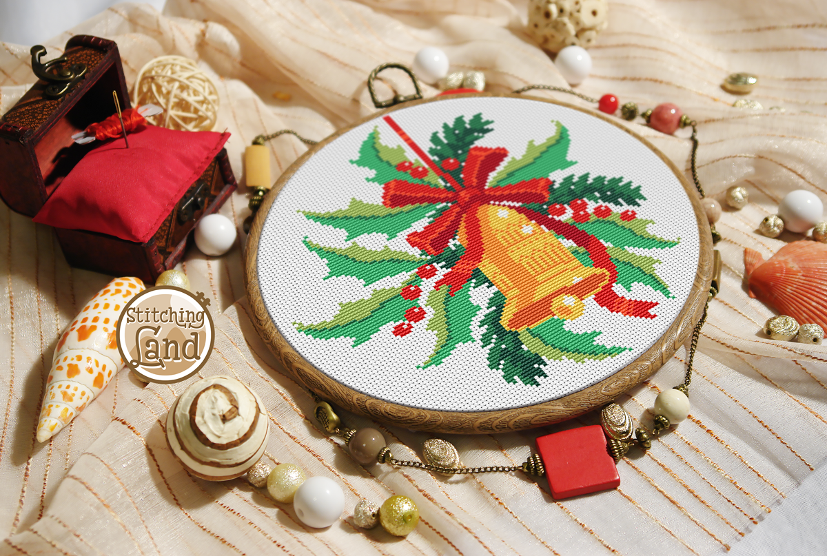 Christmas Bell Cross Stitch Pattern