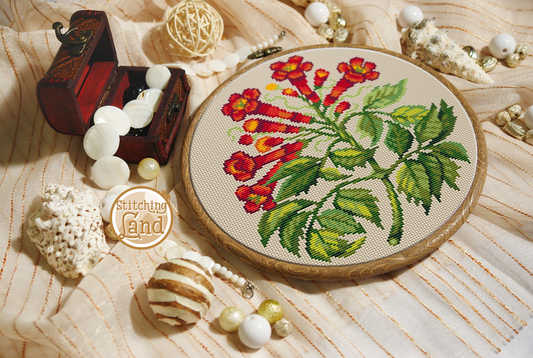Bignonia Cross Stitch Pattern