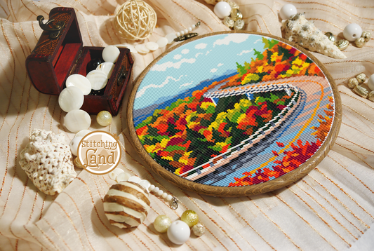 Blue Ridge Parkway Cross Stitch Pattern