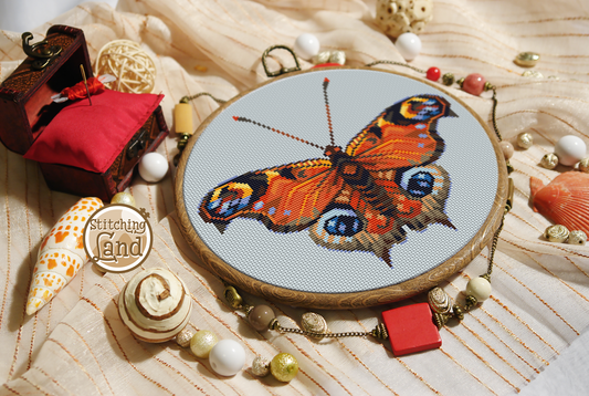 Bright Butterfly Cross Stitch Pattern