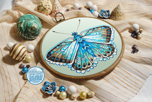 Bright Butterfly III Cross Stitch Pattern