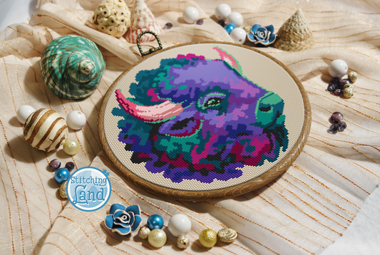 Buffalo II Cross Stitch Pattern