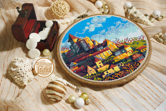 Castelnaud La Chapelle Cross Stitch Pattern