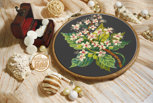 Catalpa Ovata Cross Stitch Pattern