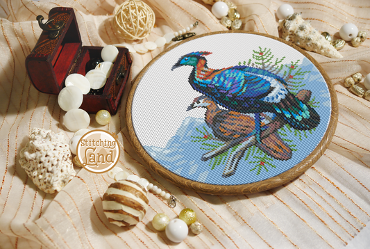 Chinese Monal Cross Stitch Pattern