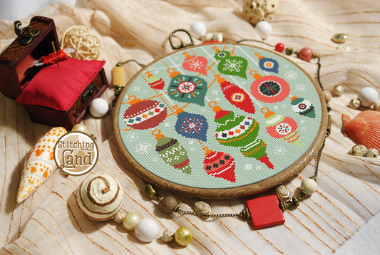 Christmas Balls Cross Stitch Pattern