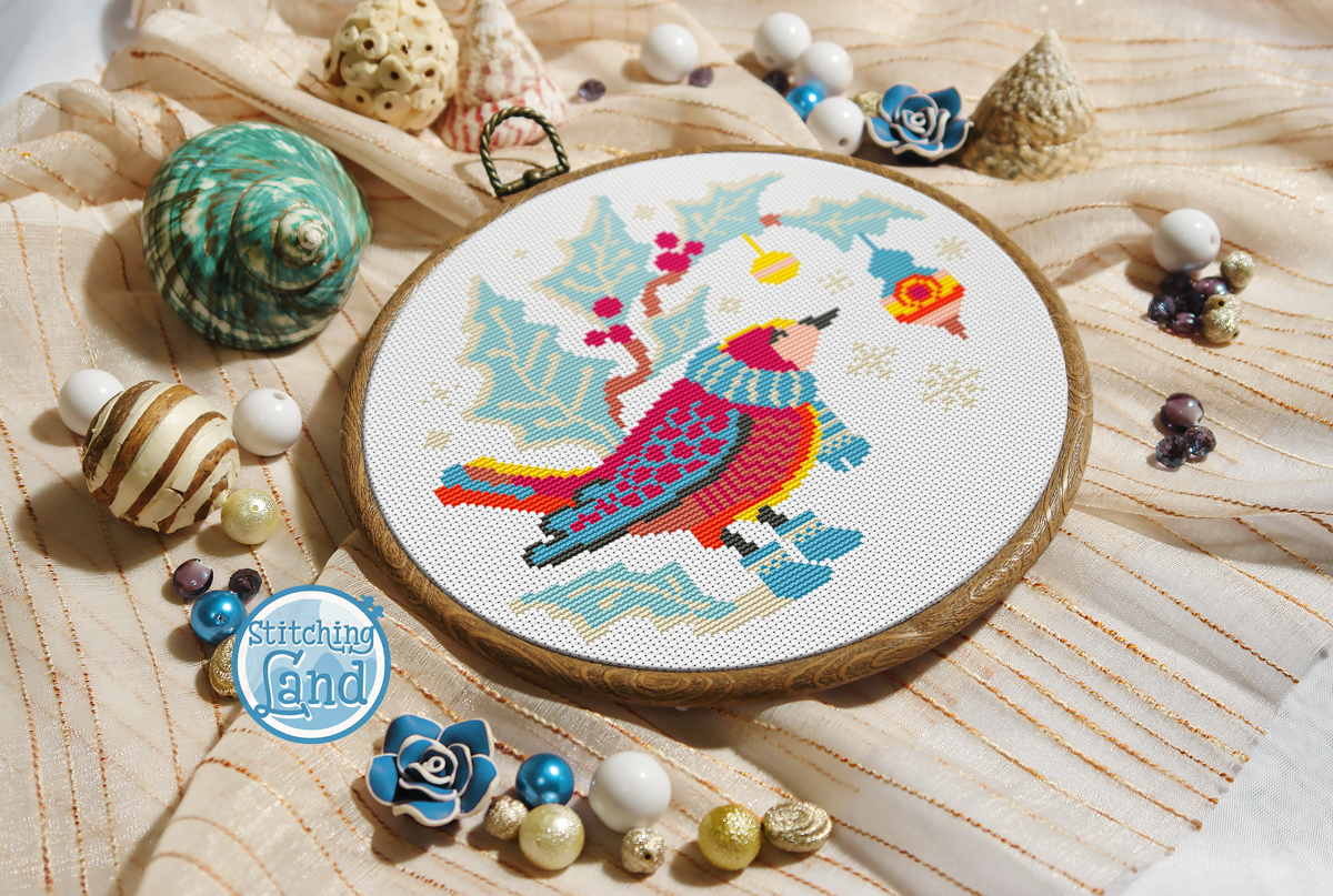 Christmas Bird Cross Stitch Pattern