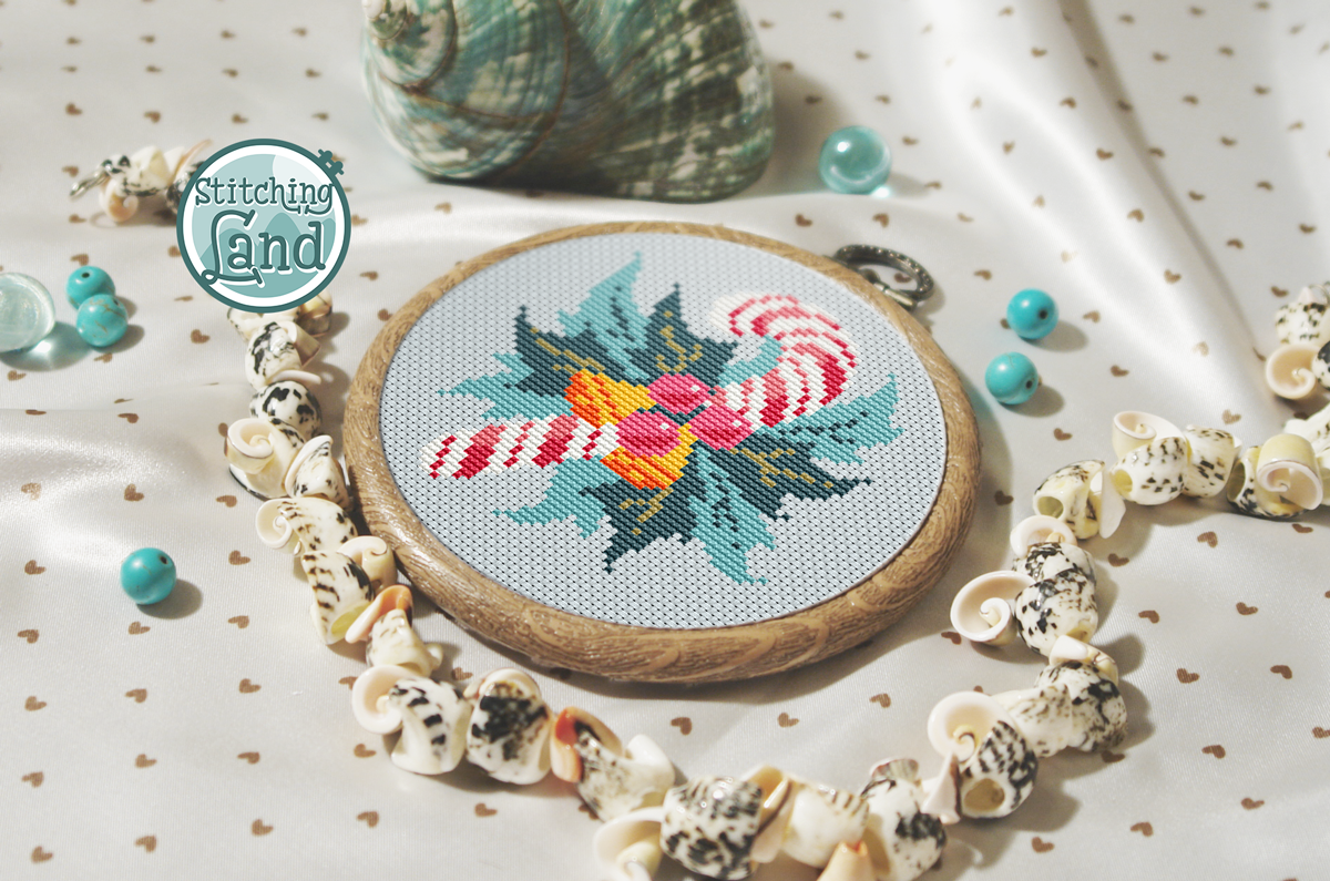 Christmas Candy Cross Stitch Pattern