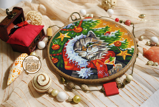 Christmas Cat II Cross Stitch Pattern
