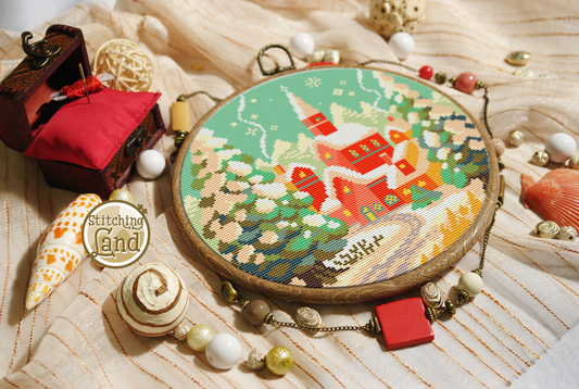 Christmas Town Cross Stitch Pattern
