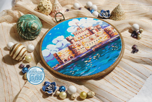 Citadel Qaitbay Cross Stitch Pattern