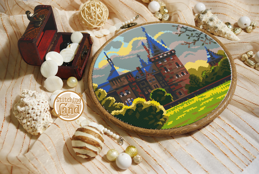 De Haar Castle Cross Stitch Pattern
