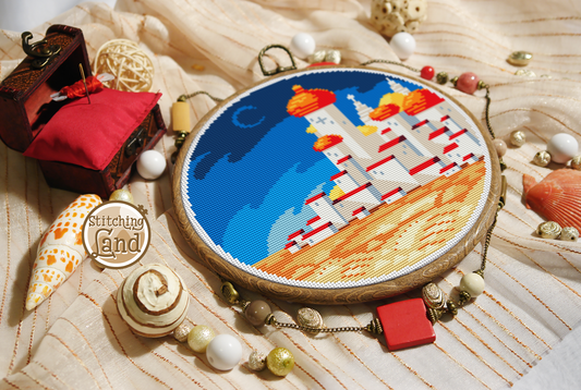 Desert City Cross Stitch Pattern