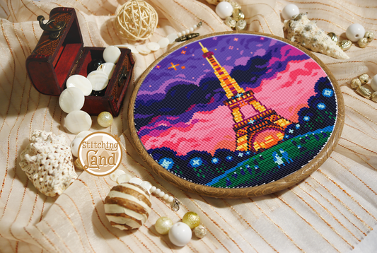 Eiffel Tower Cross Stitch Pattern