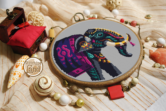 Elephant Cross Stitch Pattern