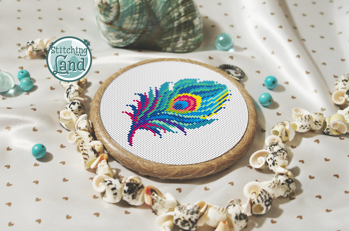 Feather Cross Stitch Pattern