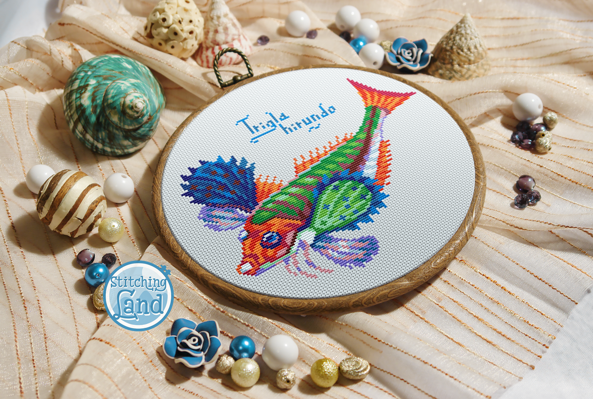 Fish Trigla Cross Stitch Pattern