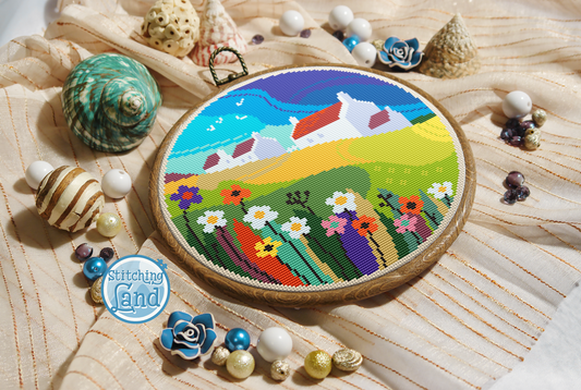Floral Meadow Cross Stitch Pattern