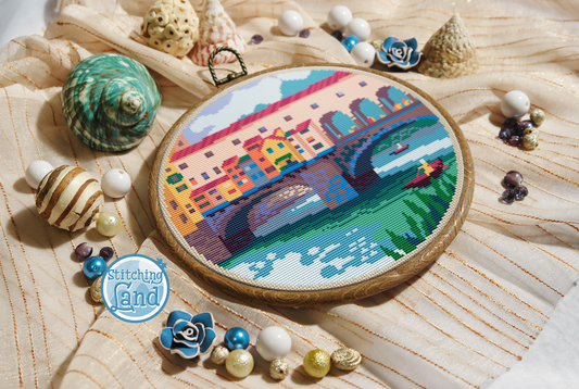 Florentine Bridge Cross Stitch Pattern
