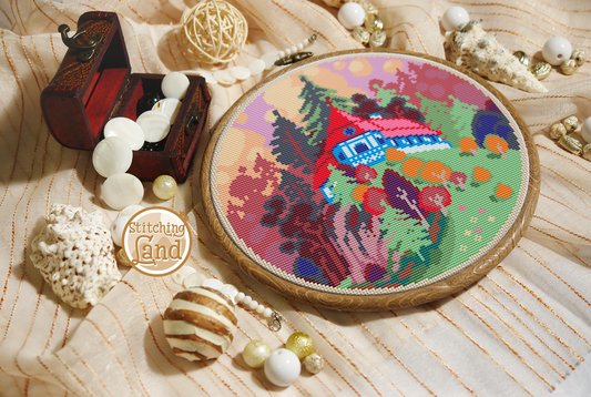 Forest Manor Cross Stitch Pattern