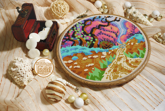 Forest Road Cross Stitch Pattern