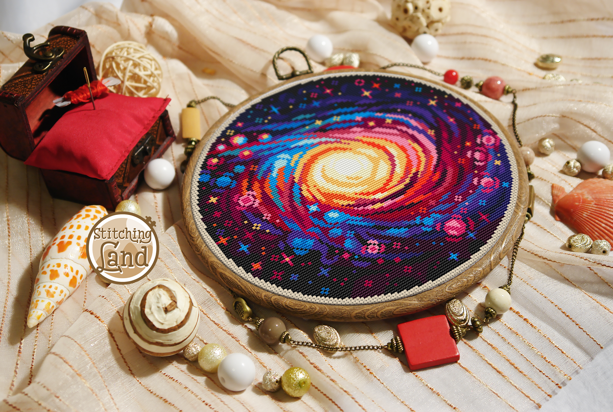 Galaxy Cross Stitch Pattern