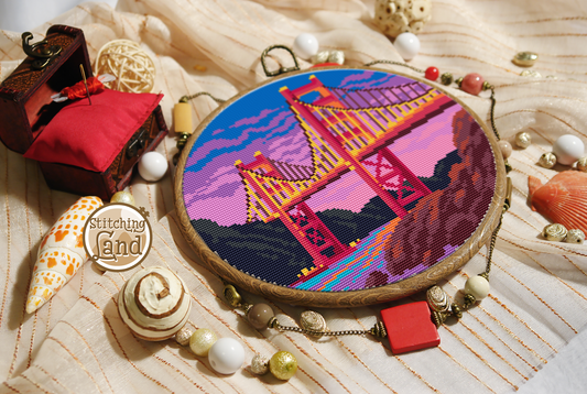 Golden Gate Bridge Cross Stitch Pattern