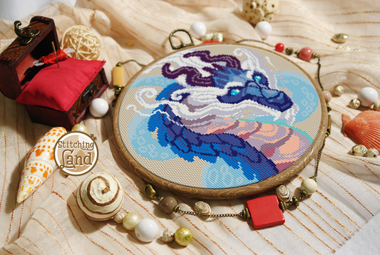 Ice Dragon Cross Stitch Pattern